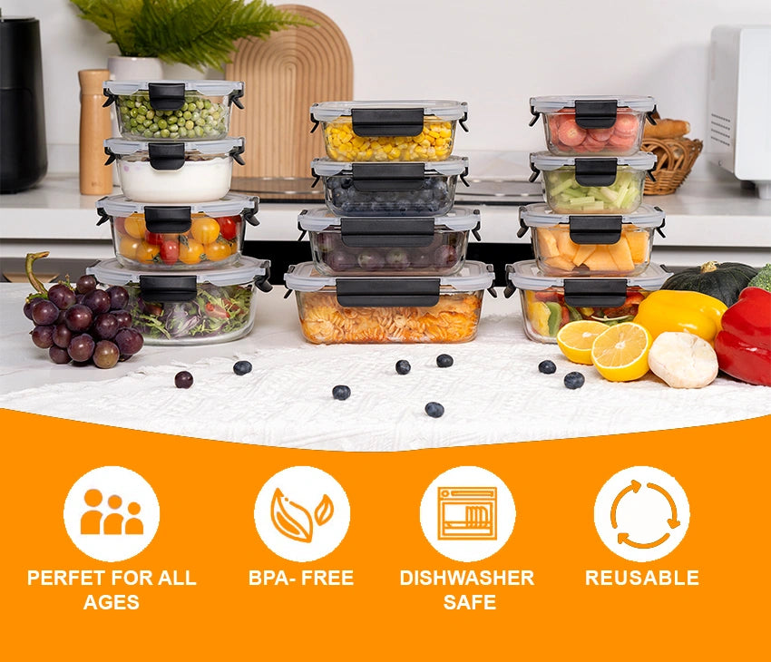 glass food prep containers