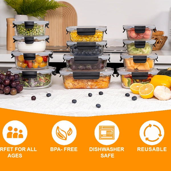 glass food prep containers