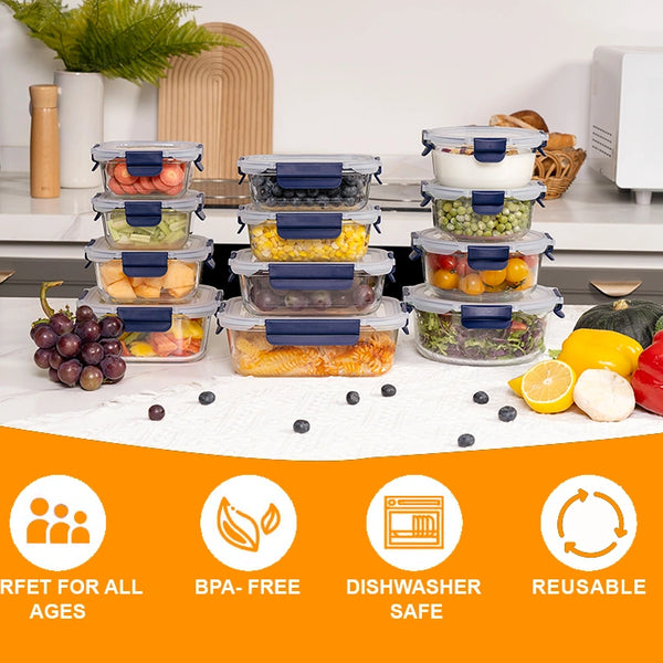 glass food containers with lids