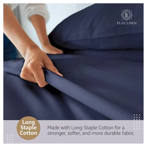 Duvet Cover Set With Egyptian Cotton Fitted Sheet- 400 TC (Ancient Modern Design)