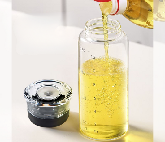 Olive Oil Dispenser Bottle-350ml, Ideal for Cooking Oil, Vinegar, Soy Sauce, Wine