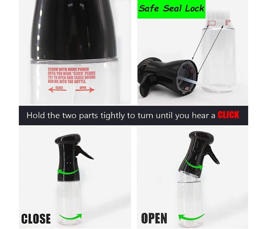 Oil Olive Dispenser Bottle-220ml (Refillable ) Ideal for Air Fryer, Baking, Grilling