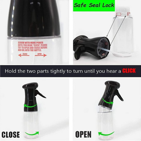 Oil Olive Dispenser Bottle-220ml (Refillable ) Ideal for Air Fryer, Baking, Grilling