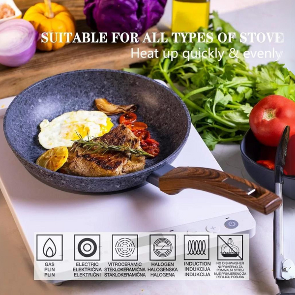 Non-Stick Frying Pan With Lid 28 cm