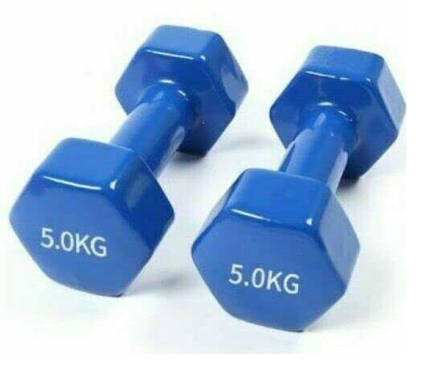 Vinyl Dumbbells Set-0.5 - 6Kg (Pink, Red, Purple, Blue)