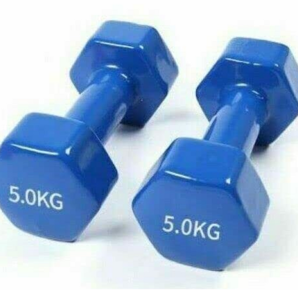 Vinyl Dumbbells Set-0.5 - 6Kg (Pink, Red, Purple, Blue)