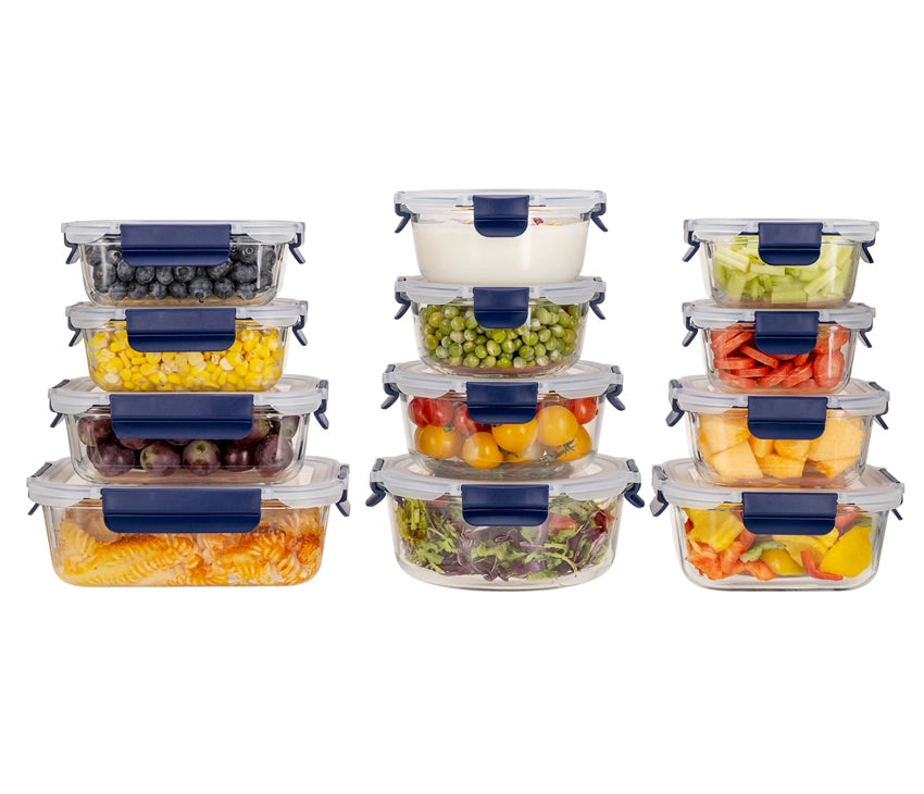 glass storage containers with lids