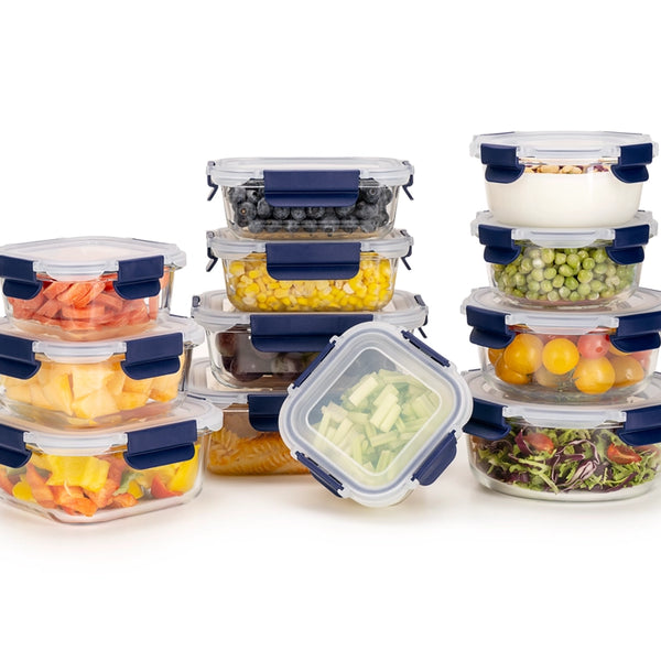 glass containers with lid