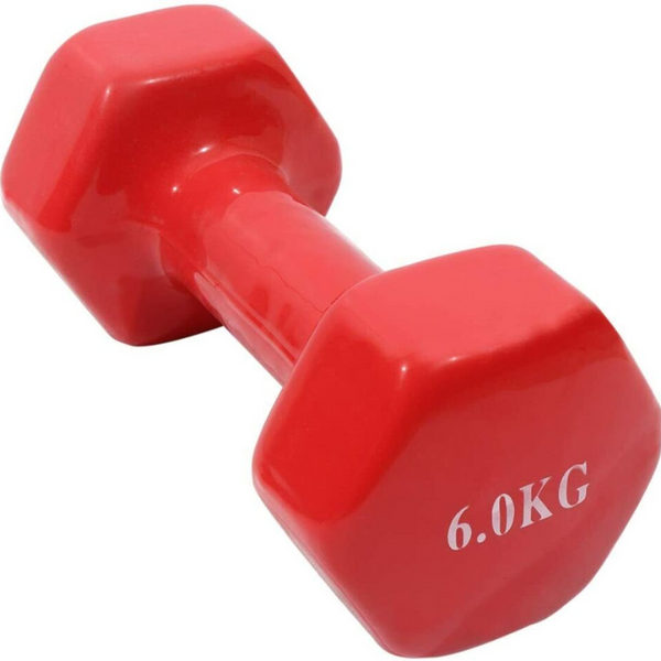 Vinyl Dumbbells Set-0.5 - 6Kg (Pink, Red, Purple, Blue)