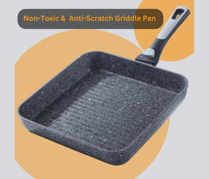 Non-Stick Grill Pan with Detachable Handle 26 cm