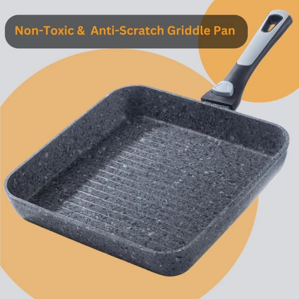 Non-Stick Grill Pan with Detachable Handle 26 cm