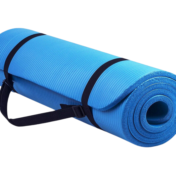 Yoga Exercise Mat with Non-Slip Bottom & Carrying Strap