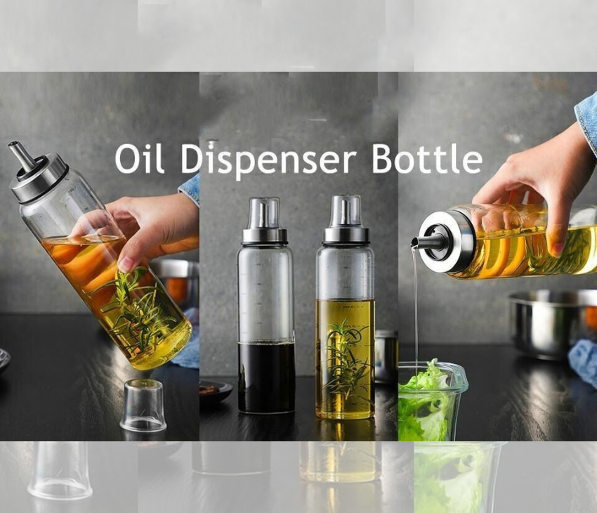 Olive Oil Dispenser Bottle-350ml, Ideal for Cooking Oil, Vinegar, Soy Sauce, Wine