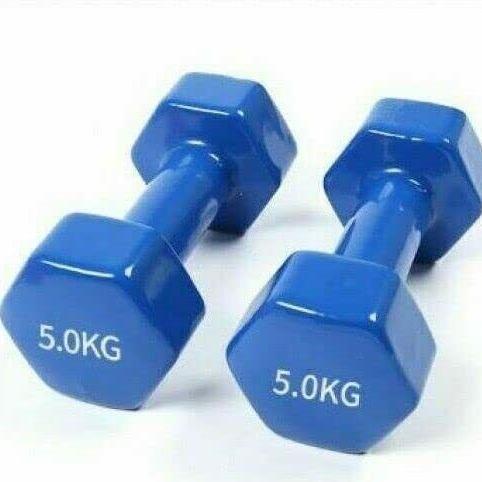 Vinyl Dumbbells Set-0.5 - 6Kg (Pink, Red, Purple, Blue)