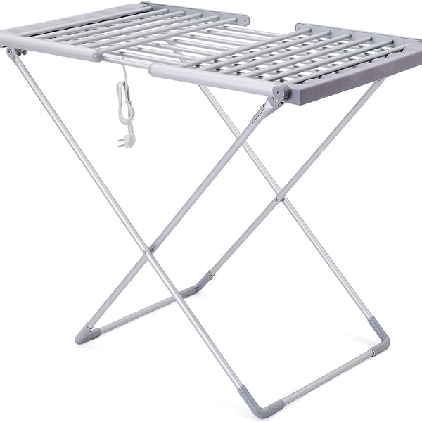 Heated Drying Rack With Adjustable Wings- 18 Heated Bars, Ideal For In&Outdoor Use