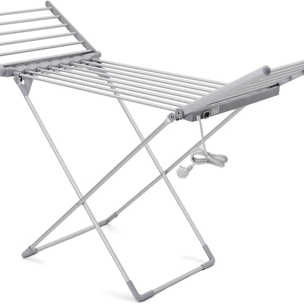 Heated Drying Rack With Adjustable Wings- 18 Heated Bars, Ideal For In&Outdoor Use