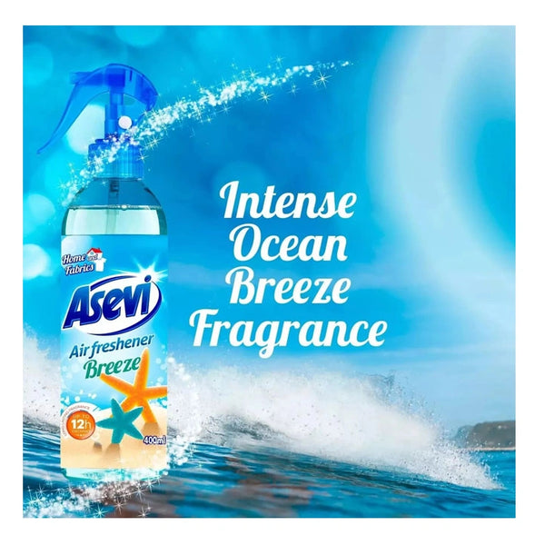 Asevi Air Freshener Spray Room and Fabric Freshener Breeze 400ml