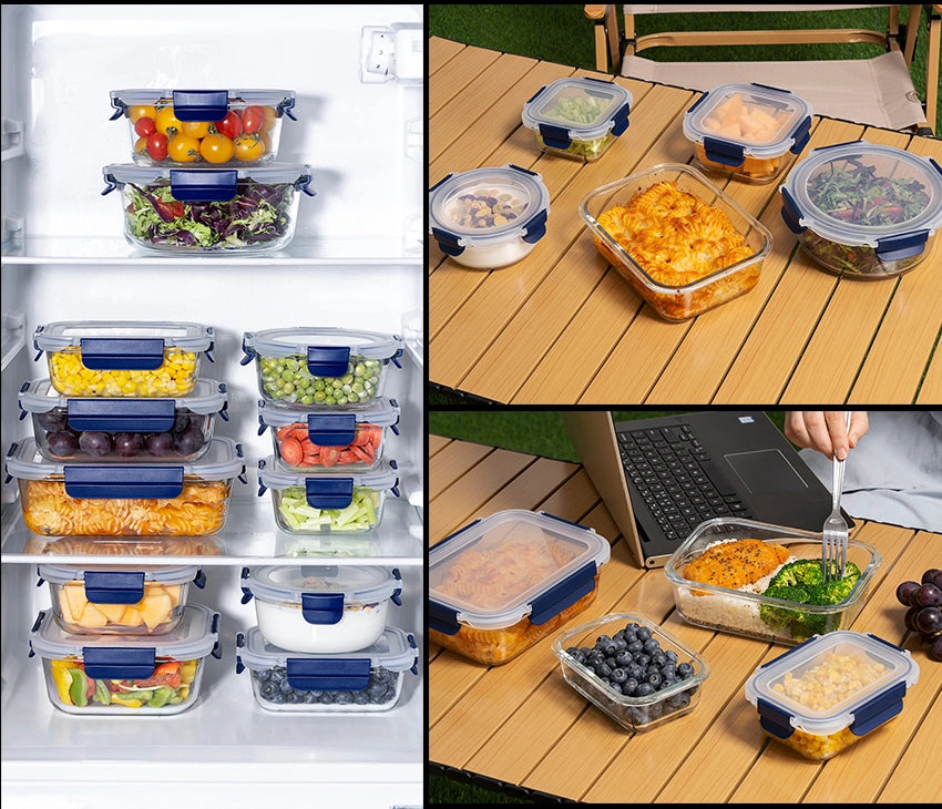 glass prep containers