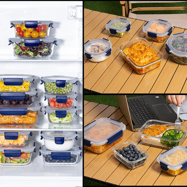 glass prep containers