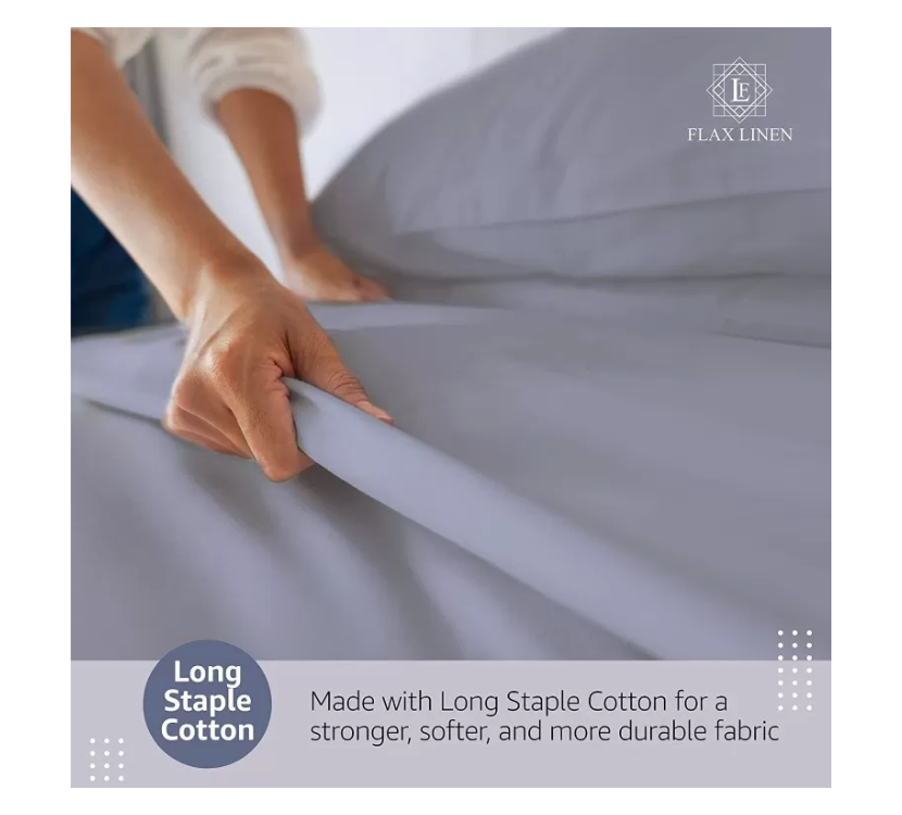 Duvet Cover Set With Egyptian Cotton Fitted Sheet- 400 TC (Gloria Hotel Design)