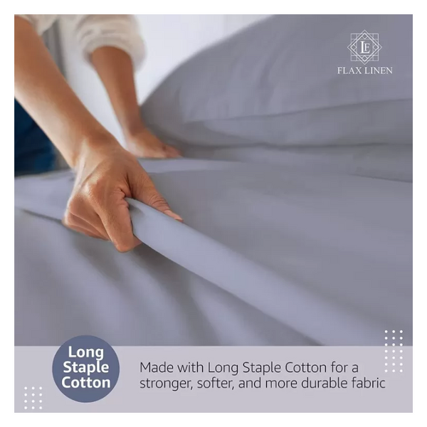 Duvet Cover Set With Egyptian Cotton Fitted Sheet- 400 TC (Gloria Hotel Design)