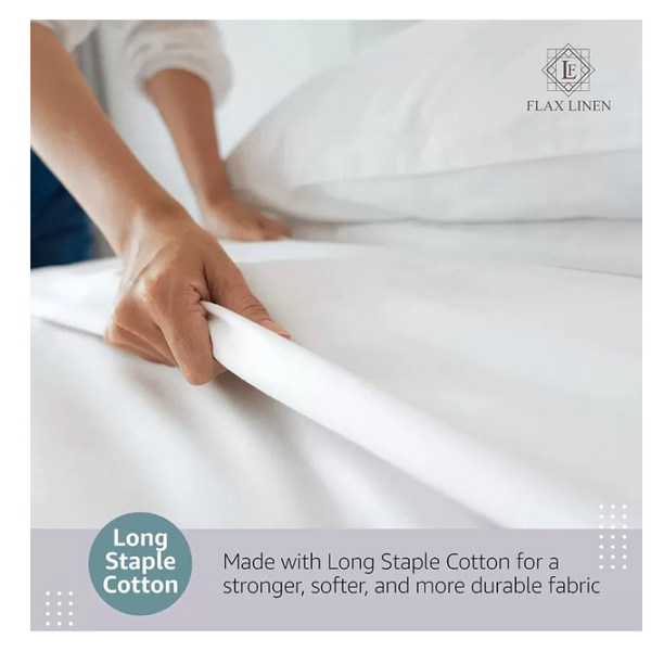 Duvet Cover Set With Egyptian Cotton Fitted Sheet-400 TC (Ragina Hotel Design)