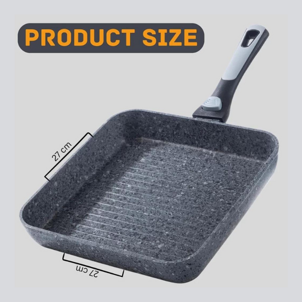 Non-Stick Grill Pan with Detachable Handle 26 cm