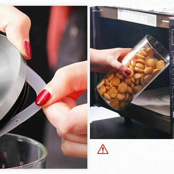 Glass Storage Jars with Airtight  Stainless Steel Lids- Ideal for Candy, Spice, Coffee Beans