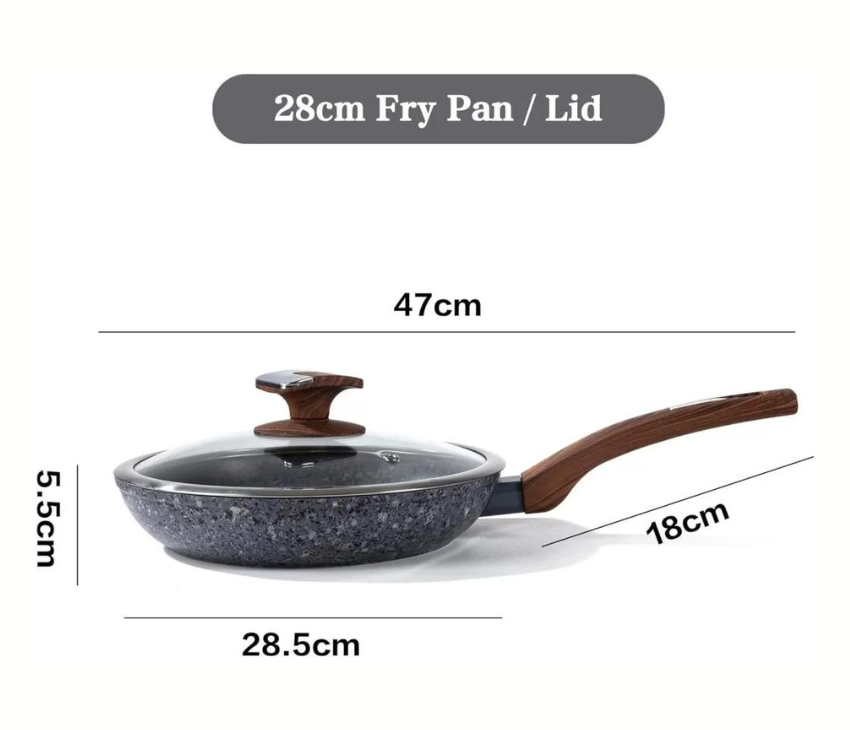 Non-Stick Frying Pan With Lid 28 cm