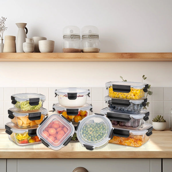 glass storage containers with lids