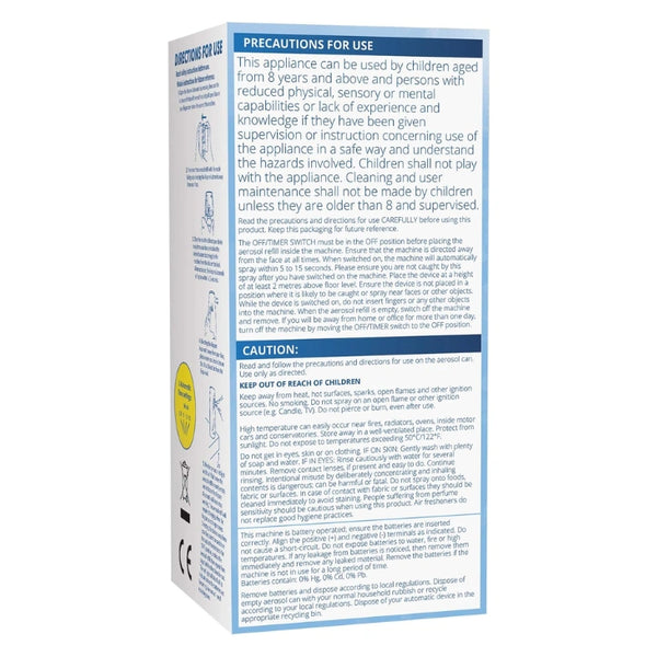 Airpure White Automatic Air Freshener Unit - Freshen Your Home