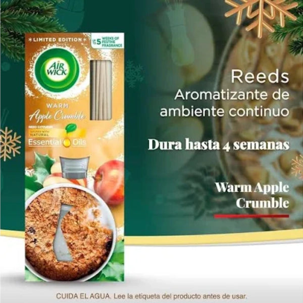 AirWick Warm Apple Crumble Reed Air Freshener - 33ml