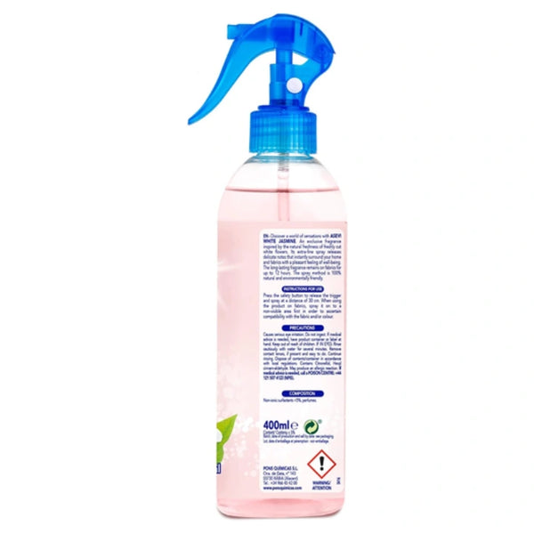Asevi Air and Fabric Freshener Spray - White Jasmine, 400ml