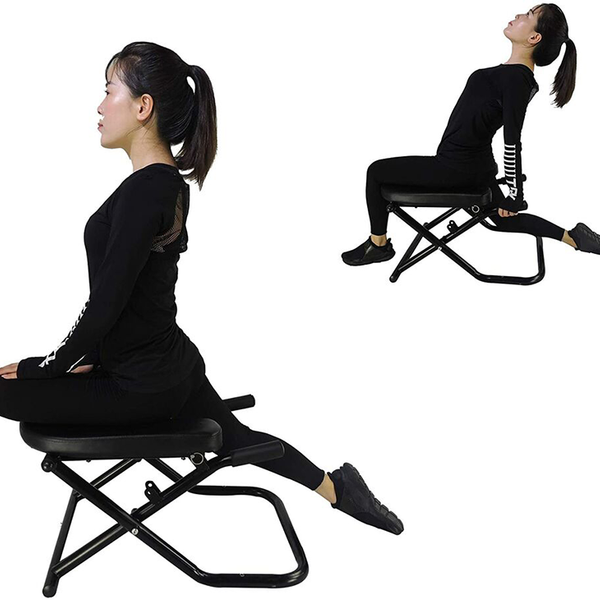 Yoga Headstand Bench with Handled Resistance Bands -Inversion Chair for Workout