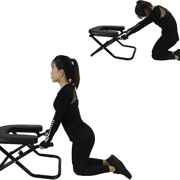 Yoga Headstand Bench with Handled Resistance Bands -Inversion Chair for Workout