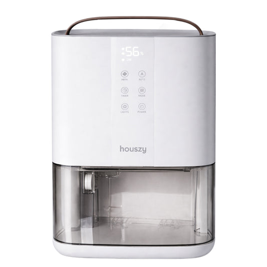 Semiconductor Dehumidifier, 2200ml Tank, 500±30ml/Day, 3 Modes, Humidity Display, Timer, Auto-Defrost, Carbon Filter + UVA + Negative Ions, 7 Lights