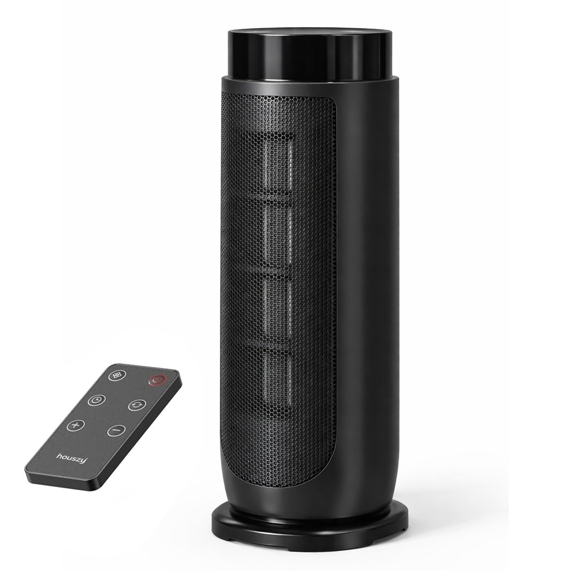 PTC Ceramic Tower Heater 2000W – ECO Mode, 90° Oscillation, 15–35°C Thermostat, 24h Timer, Remote, LED – (Black)