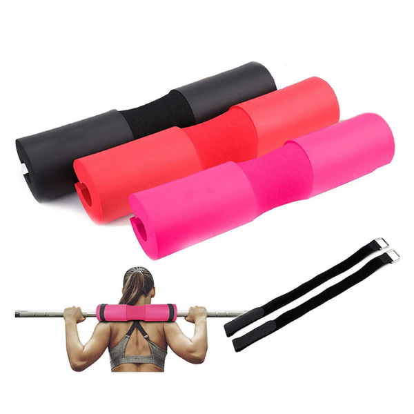 Barbell Pad- For Neck, Shoulder Pressure Relief & Offer Lower Back Support-(Pink/Red/Black)