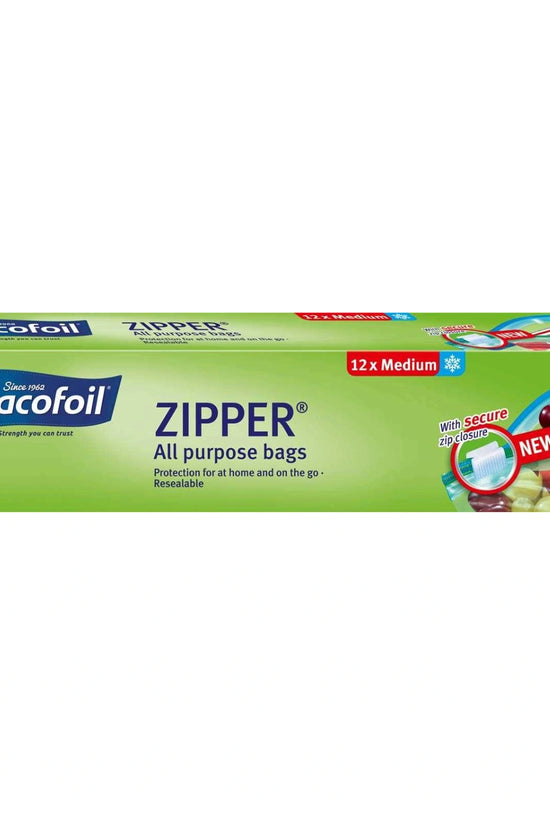 Bacofoil Zipper Bags 3L - All Purpose, 12 Pack