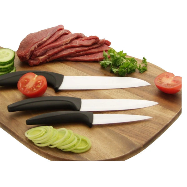 Ceramic Knife Set, Kitchen Chef Knife Set Vegetable Bread Knife Super Sharp 4 Piece