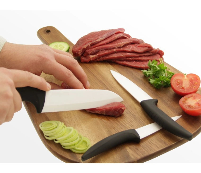 Ceramic Knife Set, Kitchen Chef Knife Set Vegetable Bread Knife Super Sharp 4 Piece