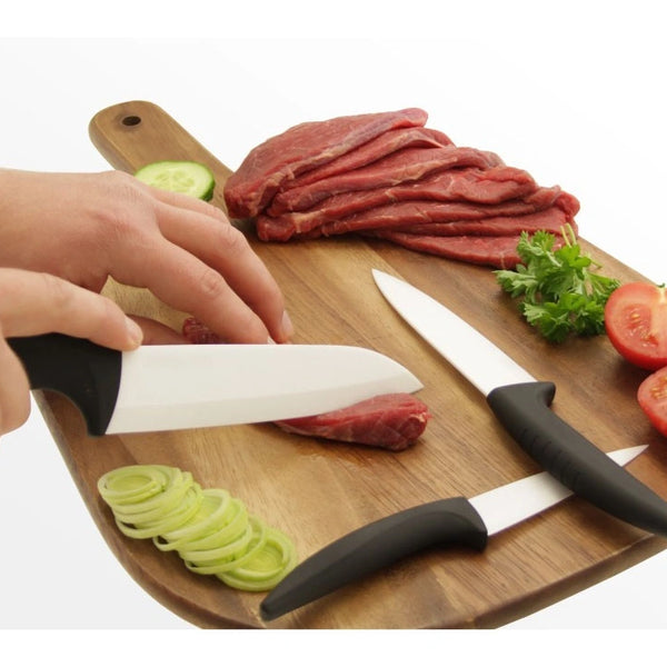 Ceramic Knife Set, Kitchen Chef Knife Set Vegetable Bread Knife Super Sharp 4 Piece