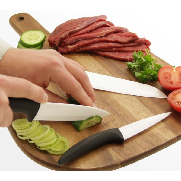 Ceramic Knife Set, Kitchen Chef Knife Set Vegetable Bread Knife Super Sharp 4 Piece