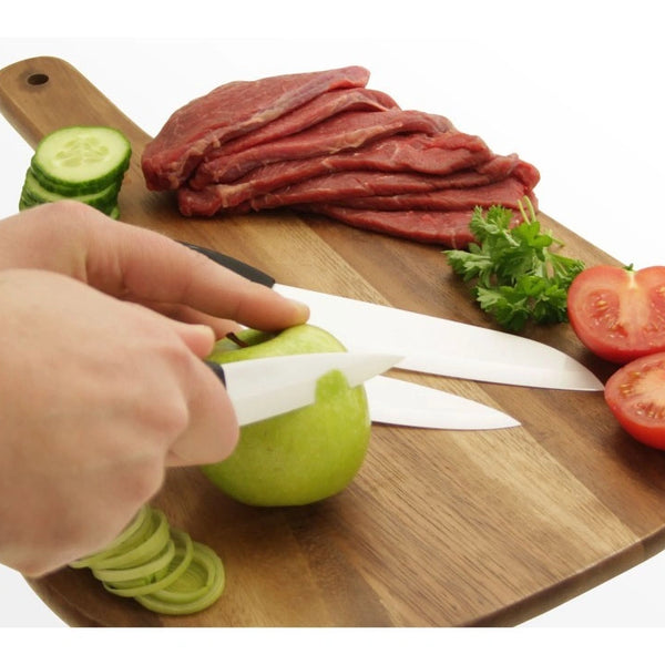 Ceramic Knife Set, Kitchen Chef Knife Set Vegetable Bread Knife Super Sharp 4 Piece