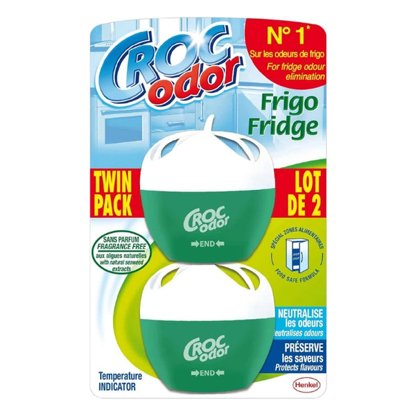 Croc Fridge Deodoriser Twin Packs - Odor Absorbing & Freshening