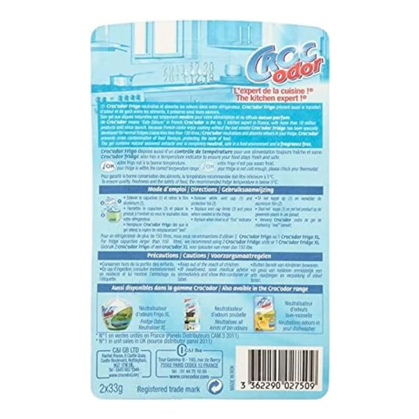 Croc Fridge Deodoriser Twin Packs - Odor Absorbing & Freshening