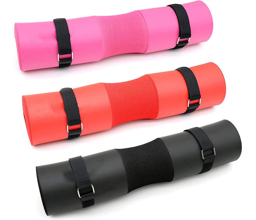 Barbell Pad- For Neck, Shoulder Pressure Relief & Offer Lower Back Support-(Pink/Red/Black)