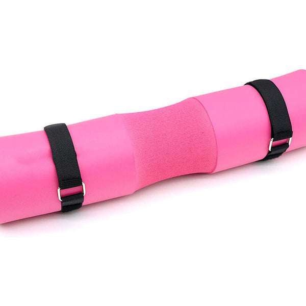 Barbell Pad for Neck & Shoulder Pressure Relief - Lower Back Support (Pink/Red/Black)