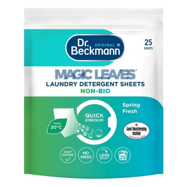 Dr Beckmann Magic Leaves Non-Bio Laundry Detergent Sheets - 25 Sheets