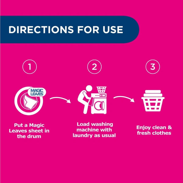 Dr Beckmann Magic Leaves Non-Bio Laundry Detergent Sheets - 25 Sheets